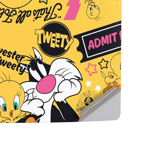 Looney Tunes Tweety and Sylvester Patches PS5 Pro Disk Console Skin