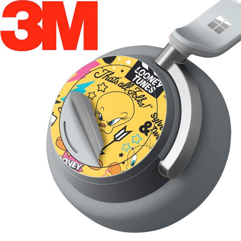 Looney Tunes Tweety and Sylvester Patches Surface Headphones Skin