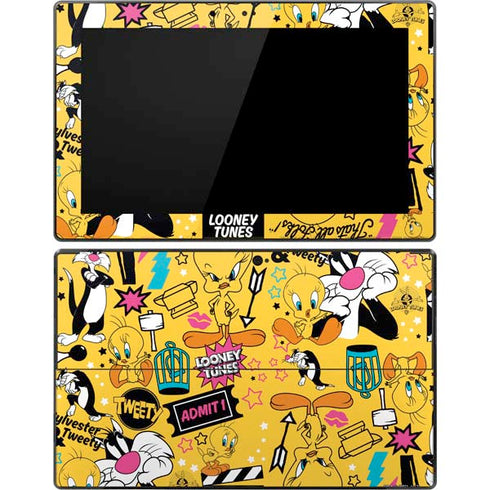 Looney Tunes Tweety and Sylvester Patches Surface Pro Tablet Skin