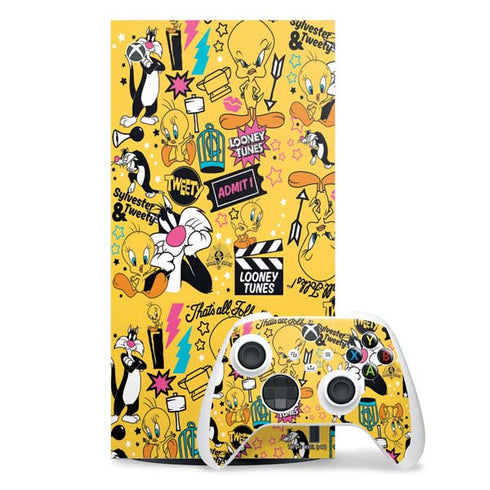 Looney Tunes Tweety and Sylvester Patches Xbox Series X Skins