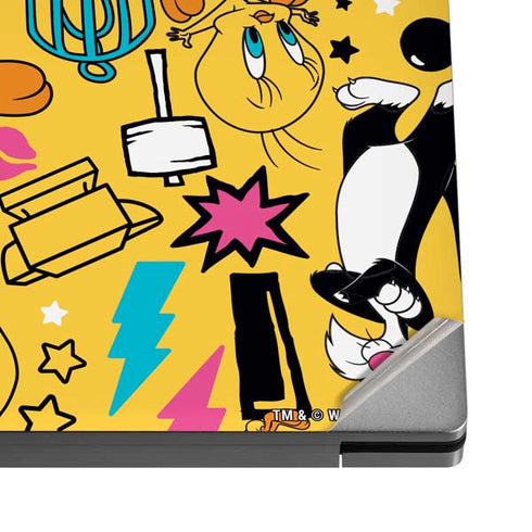 Looney Tunes Tweety and Sylvester Patches Dell XPS Skin