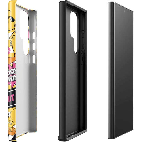 Looney Tunes Tweety and Sylvester Striped Patches Galaxy S23 Ultra Pro Case
