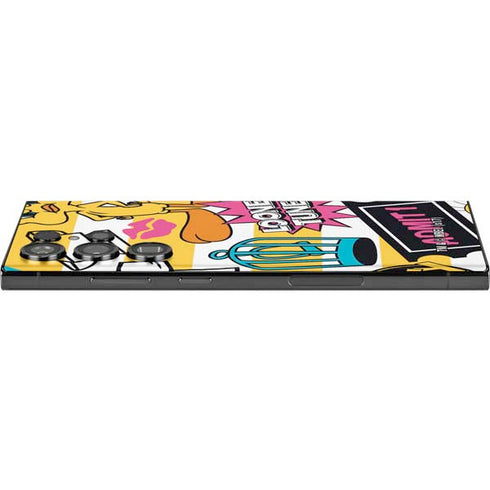 Looney Tunes Tweety and Sylvester Striped Patches Galaxy Skins