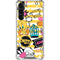 Looney Tunes Tweety and Sylvester Striped Patches Galaxy S24 FE Clear Case