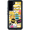 Looney Tunes Tweety and Sylvester Striped Patches Galaxy S24 Plus Waterproof Case