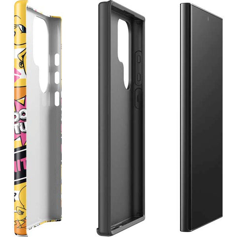 Looney Tunes Tweety and Sylvester Striped Patches Galaxy S25 Ultra Impact Case