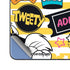 Looney Tunes Tweety and Sylvester Striped Patches Galaxy Z Fold5 5G Skin