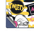 Looney Tunes Tweety and Sylvester Striped Patches Galaxy Z Fold6 Skin