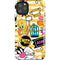 Looney Tunes Tweety and Sylvester Striped Patches iPhone Cases
