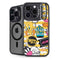 Looney Tunes Tweety and Sylvester Striped Patches iPhone 14 Pro Max Kickstand Case