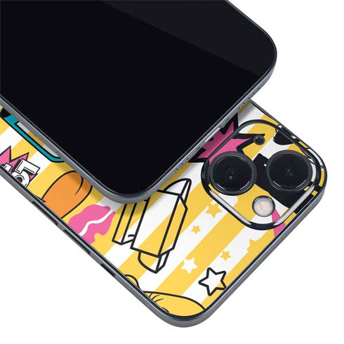 Looney Tunes Tweety and Sylvester Striped Patches iPhone Skins