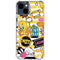 Looney Tunes Tweety and Sylvester Striped Patches iPhone 15 Clear Case