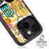 Looney Tunes Tweety and Sylvester Striped Patches iPhone 15 Kickstand Case