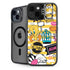 Looney Tunes Tweety and Sylvester Striped Patches iPhone 15 Plus Kickstand Case