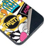 Looney Tunes Tweety and Sylvester Striped Patches iPhone 15 Skin