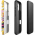 Looney Tunes Tweety and Sylvester Striped Patches iPhone 16 Impact Case