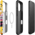 Looney Tunes Tweety and Sylvester Striped Patches iPhone 16 Pro Magsafe Impact Case