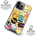 Looney Tunes Tweety and Sylvester Striped Patches iPhone 16 Pro Max Clear Case