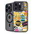 Looney Tunes Tweety and Sylvester Striped Patches iPhone 16 Pro Max Kickstand Case