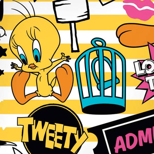 Looney Tunes Tweety and Sylvester Striped Patches iPhone XS Max Skin