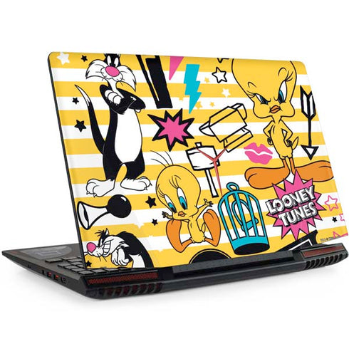 Looney Tunes Tweety and Sylvester Striped Patches Legion Y720 Skin