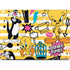 Looney Tunes Tweety and Sylvester Striped Patches Apple MacBook Pro 14-inch Skin