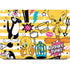 Looney Tunes Tweety and Sylvester Striped Patches Apple MacBook Pro 16-inch Skin