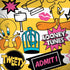 Looney Tunes Tweety and Sylvester Striped Patches Moto G6 Skin