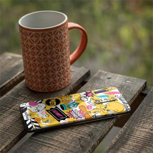 Looney Tunes Tweety and Sylvester Striped Patches OnePlus 7 Pro Skin