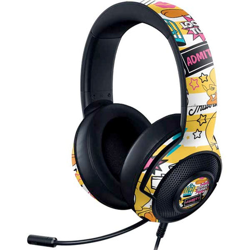 Looney Tunes Tweety and Sylvester Striped Patches Razer Kraken X Skin