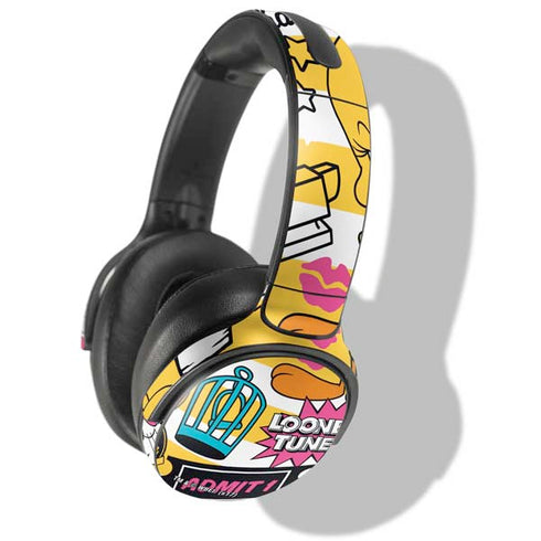 Looney Tunes Tweety and Sylvester Striped Patches Skullcandy Venue Skin