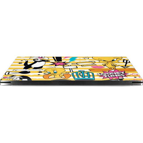 Looney Tunes Tweety and Sylvester Striped Patches Dell XPS Skin