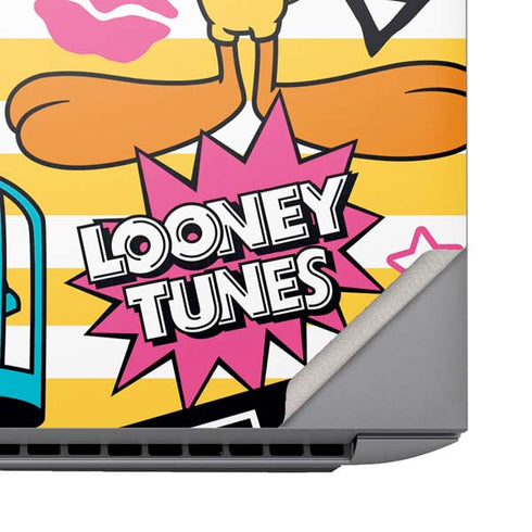 Looney Tunes Tweety and Sylvester Striped Patches HP ZBook Fury 16 G10 Skin