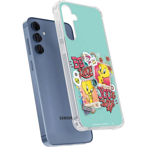 Looney Tunes Tweety Bird Believe In Yourself Galaxy A55 5G Clear Case