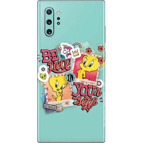 Looney Tunes Tweety Bird Believe In Yourself Galaxy Note 10 Plus Skin