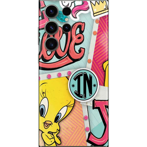 Looney Tunes Tweety Bird Believe In Yourself Galaxy Skins