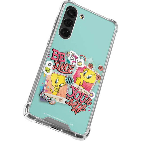 Looney Tunes Tweety Bird Believe In Yourself Galaxy S24 FE Clear Case