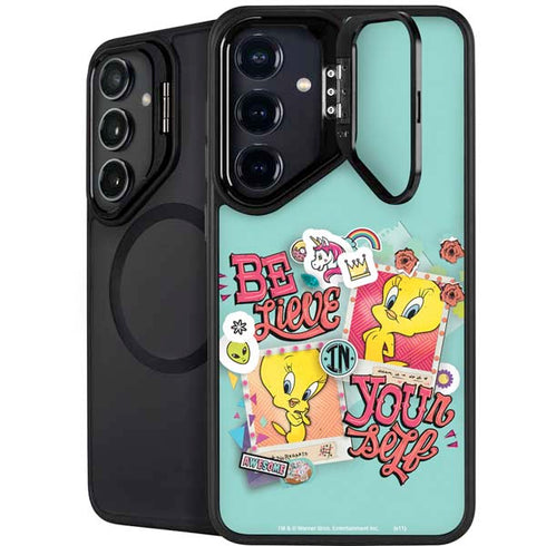 Looney Tunes Tweety Bird Believe In Yourself Galaxy S25 Plus Kickstand Case