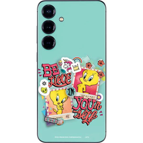 Looney Tunes Tweety Bird Believe In Yourself Galaxy S25 Plus Skin