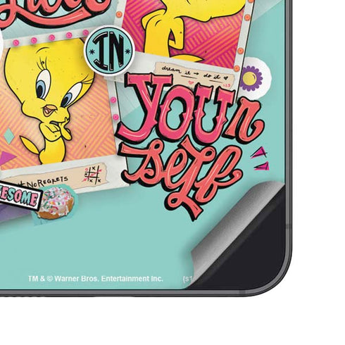 Looney Tunes Tweety Bird Believe In Yourself Galaxy S24 Plus Skin
