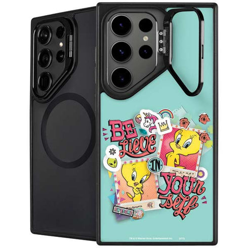 Looney Tunes Tweety Bird Believe In Yourself Galaxy S25 Ultra Kickstand Case