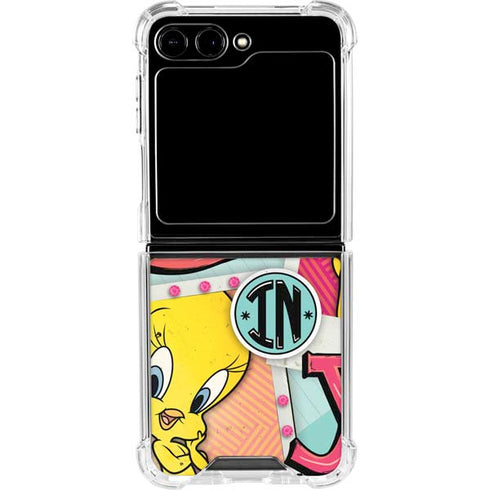 Looney Tunes Tweety Bird Believe In Yourself Galaxy Z Flip6 Clear Case