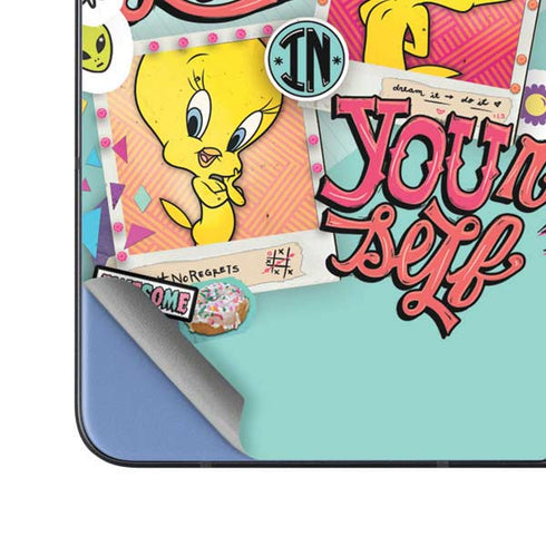 Looney Tunes Tweety Bird Believe In Yourself Galaxy Z Fold5 5G Skin