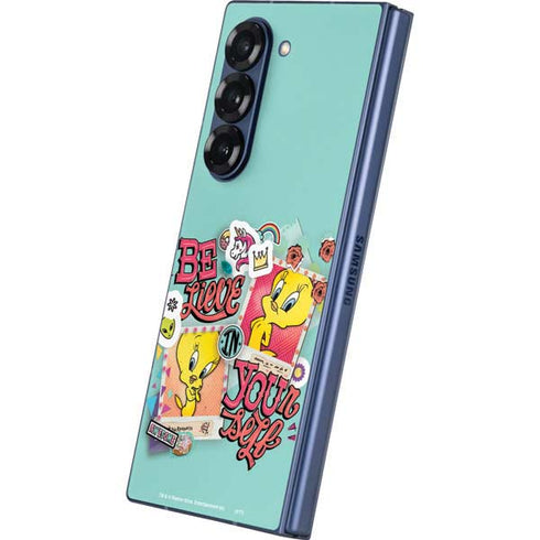 Looney Tunes Tweety Bird Believe In Yourself Galaxy Z Fold6 Skin
