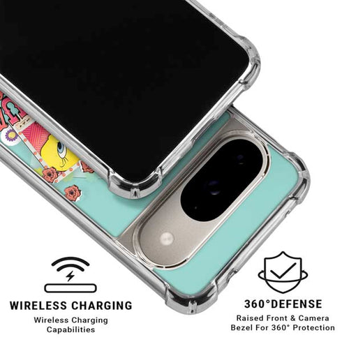 Looney Tunes Tweety Bird Believe In Yourself Google Pixel 10 Clear Case