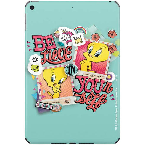 Looney Tunes Tweety Bird Believe In Yourself iPad Skins