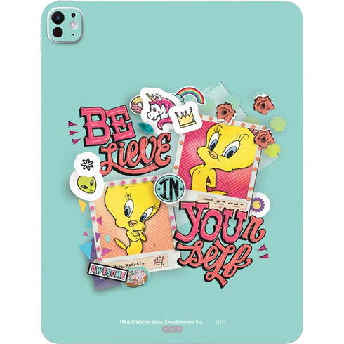 Looney Tunes Tweety Bird Believe In Yourself iPad Pro 13in M4 (2024) Skin