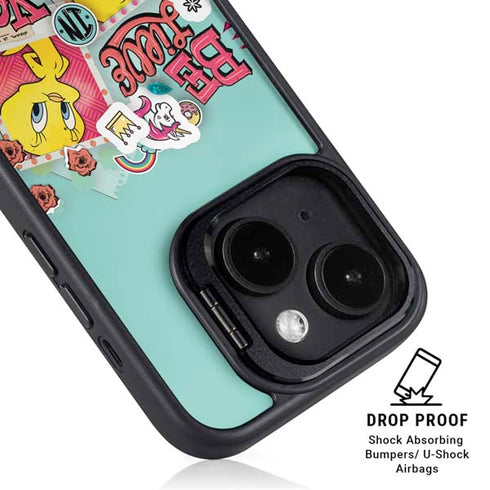 Looney Tunes Tweety Bird Believe In Yourself iPhone 15 Plus Kickstand Case