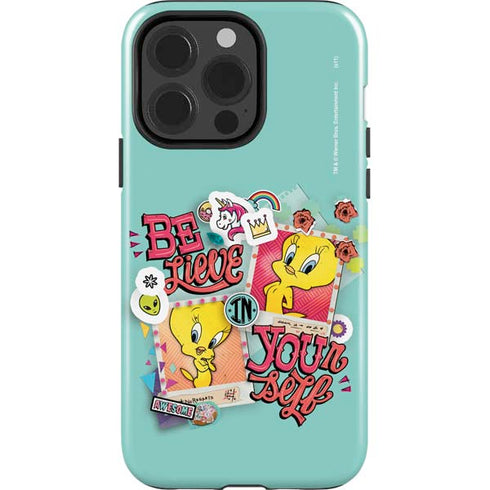Looney Tunes Tweety Bird Believe In Yourself iPhone 15 Pro Impact Case