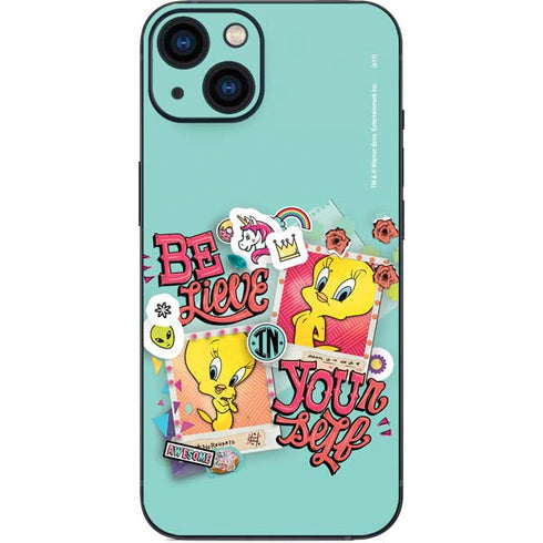 Looney Tunes Tweety Bird Believe In Yourself iPhone 15 Skin
